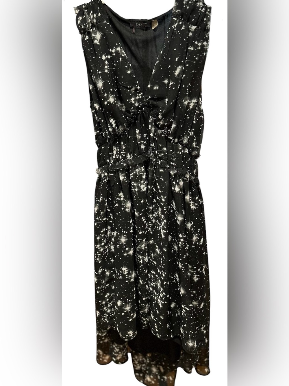 🌌DEX Space Print High-Low Dress XS💫